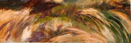 Horizon II, huile sur toile 42cm x 122cm