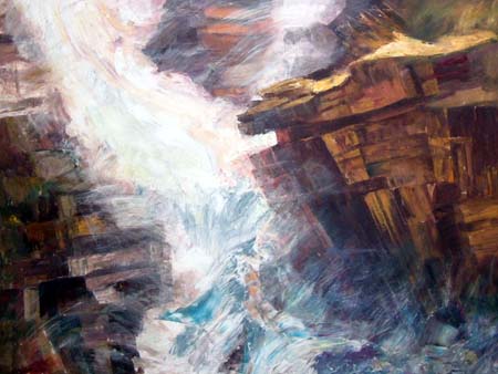 Contrepoint, huile sur toile 102cm x 122cm