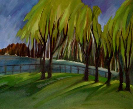 Paysage- Lachine, huile sur toile 61cm x 91cm